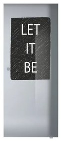 Anta per porta scorrevole Let It Be in vetro nero L 88 x H 215 cm sp.8 mm destra