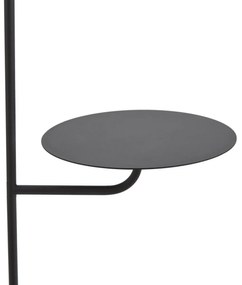 Lampada da terra moderna nera con tavolino rotondo - Ostrich