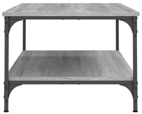 Tavolino da Salotto Grigio Sonoma 100x55x40cm Legno Multistrato