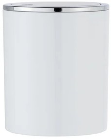 WENKO 23930100 - Cestino INCA 14x16,8 cm bianco/lucido, cromo