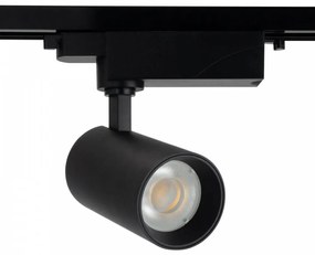Faro LED 30W Monofase Nero 60° CRI92 no-Flickering - BRIDGELUX LED Colore  Bianco Naturale 4.000K