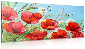 Quadro su tela – Papaveri rossi nel campo