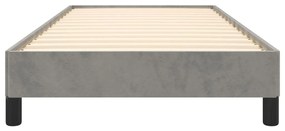 Giroletto grigio chiaro 90x190 cm in velluto