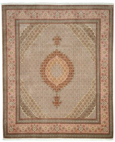 Tabriz Tappeto 300x250 Beige (Iran) Annodato A Mano