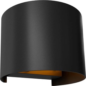 Applique LED 12W Bidirezione Curvo IP65 CCT con LED OSRAM - Nera