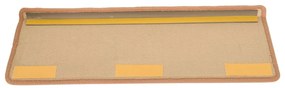 Tappetini Autoadesivi per Scale 15 pz 65x21x4 cm Beige