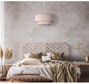Duolla - Lampadario a sospensione con filo BOHO 1xE27/40W/230V diametro 45 cm beige