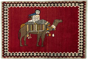 Gabbeh Tappeto persiano 90 x 120 Rosso (Iran) Annodato A Mano