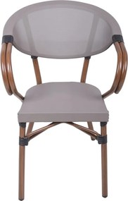 Sedia da esterno beige in metallo Toskana – Garden Pleasure