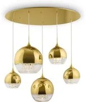 Lampada pendente Pendant in Metallo Fermi Oro