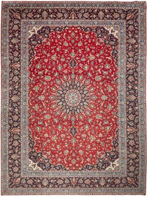 Kashan Tappeto 400 x 300 Rosso (Iran) Annodato A Mano