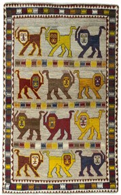 Gabbeh Tappeto persiano 180 x 110 (Iran) Annodato A Mano