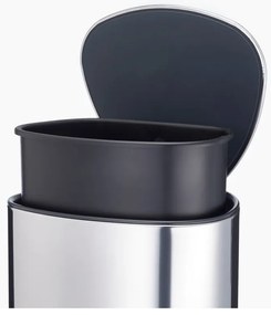 Pattumiera in plastica argentata 5 l Luxe - Joseph Joseph