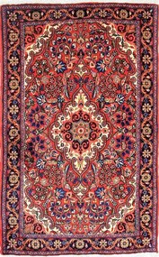 Malayer Tappeto 60 x 100 Rosso (Iran) Annodato A Mano