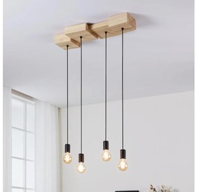 Eglo 43799 - Lampadario a sospensione con filo HALKIN 4xE27/40W/230V