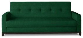 Divano verde allungabile/con contenitore e rivestimento in velluto 216 cm Selene – ELTAP