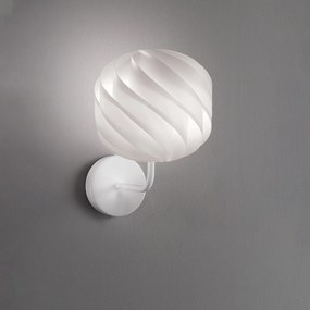 Applique Moderna Globe Polilux ® Bianco E Metallo 1 Luce E27
