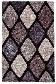 Tappeto Noble House a scacchi grigio, 120 x 170 cm - Think Rugs
