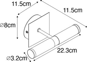 Lampada da Parete Smart Oro IP44 2 Luci Incluse 2 Wifi G9 - Bath