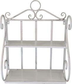 ISABELLE - mensola 2 piani stile provenzale in ferro verniciato