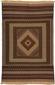 Kilim Tappeto orientale 190x120 Marrone (Afghanistan) Tessuto A Mano