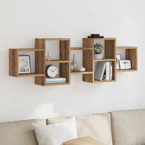 Scaffale A Parete Rovere Artigianale 129x18x42 Cm İn Truciolato /