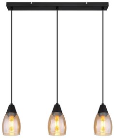 Globo 15705-3H - Lampadario a sospensione con filo REID 3xE27/15W/230V