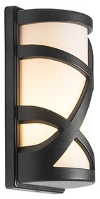 Lampada da parete per esterni moderna nera IP44 - Suzie