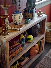 Vaso blu e color crema in gres (altezza totale 16 cm) Avon – Bloomingville