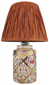 Lampada da tavolo RAMZES 1xE27/40W/230V, paralume in rafia