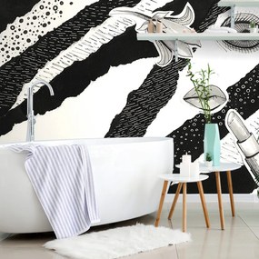Carta da parati – Icona di Moda in Bianco e Nero