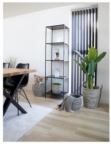 Libreria nera in frassino 51x170 cm Vita - House Nordic