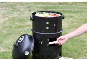 Affumicatoio a carbone 3in1 nero