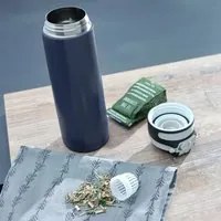 Leifheit Thermos Flip 600 ml Blu Scuro cod 10289