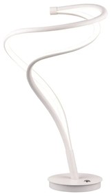 Lampada da tavolo a LED bianca con paralume in metallo (altezza 56 cm) Nala - Trio Select