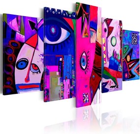 Quadro Circo rosa  Colore colorful, Dimensioni e Misure 100x50