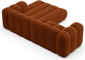 Divano angolare arancione ad angolo destro Lupine - Micadoni Home