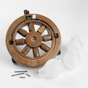 Brilagi - Applique ROATA APLICA 3xE14/40W/230V faggio/noce