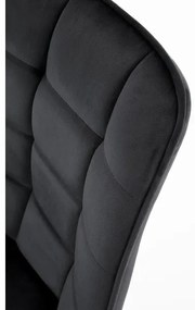 Sedia da pranzo COMORO, 1 pz, nera