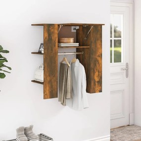 Scaffale Da Ingresso Rovere Fumo 97,5x37x99cm Legno Multistrato /
