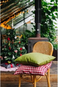 Federa di lino 50x50 cm Red Gingham - Linen Tales