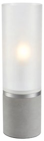 Lampada da tavolo in cemento bianco-grigio (altezza 40 cm) Molo - Markslöjd