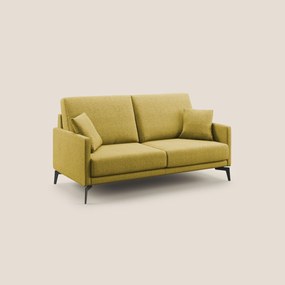 Saturno divano moderno in tessuto morbido impermeabile T03 giallo 160 cm