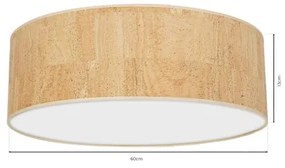 Plafoniera CORK 3xE27/60W/230V