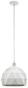 Lampadario Design Roccaforte bianco E27 Ø30cm EGLO
