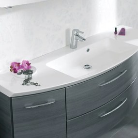 Lavabo da appoggio mineral PELIPAL rettangolare L 141 x H 5 x P 51 cm bianco lucido