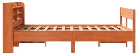 Letto senza materasso marrone cera 120x190 cm in legno di pino