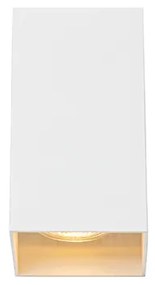 Applique da parete quadrata di design bianca - Sabbir