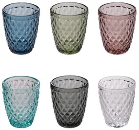 Set 6 bicchieri acqua colorati 325 ml Venezia