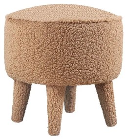 Pouf marrone per bambini in tessuto bouclé Moouv - Artie